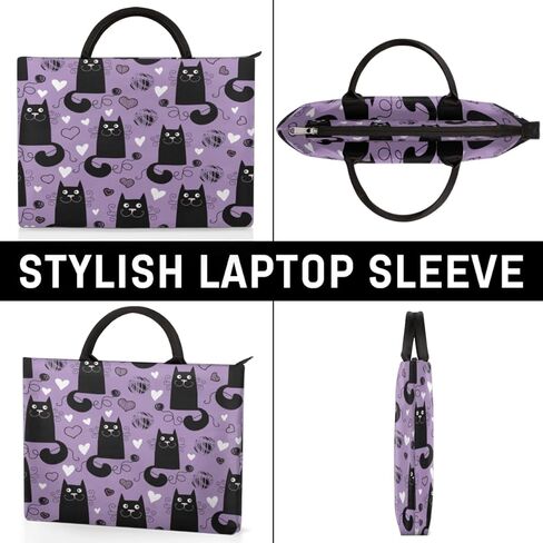 Lively Cat Paint Laptop Sleeve Case, 13-14 Inch, Multi-Color in Saudi Arabia