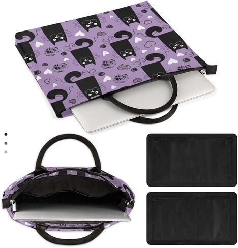 Lively Cat Paint Laptop Sleeve Case, 13-14 Inch, Multi-Color in Saudi Arabia
