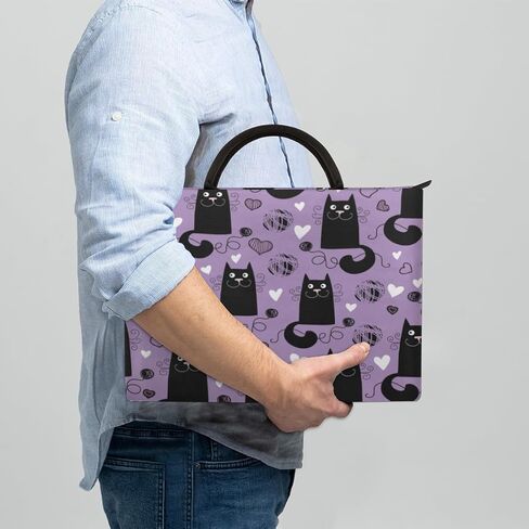 Lively Cat Paint Laptop Sleeve Case, 13-14 Inch, Multi-Color in Saudi Arabia