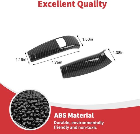 Linskip Column Shifter Cover Compatible with 2019-2026+ Chevy Silverado & GMC Sierra 1500 2500HD 3500HD, Steering Wheel Column Gear Lever Trim Carbon Fiber Black in Kuwait