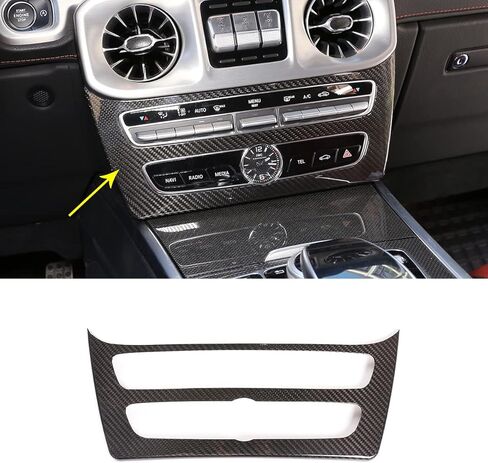 Center Console Mode Button Decorative Frame Cover Real Carbon Fiber Interior Trim Accessories Fit for Mercedes-Benz G-Class G500 G63 W464 2019 2020 2021 2022 2023 in Kuwait