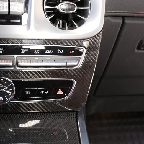 Center Console Mode Button Decorative Frame Cover Real Carbon Fiber Interior Trim Accessories Fit for Mercedes-Benz G-Class G500 G63 W464 2019 2020 2021 2022 2023 in Kuwait