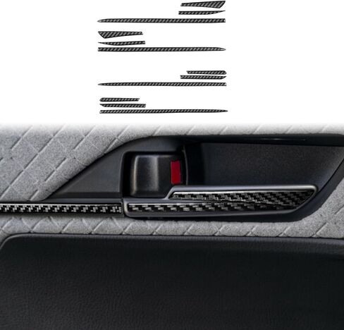 Overhead Roof Handle Roof Top Grab Cover Trim Interior Accessories Compatible with Toyota Camry 2025 2026 Accessories Carbon Fiber 4pcs in Kuwait