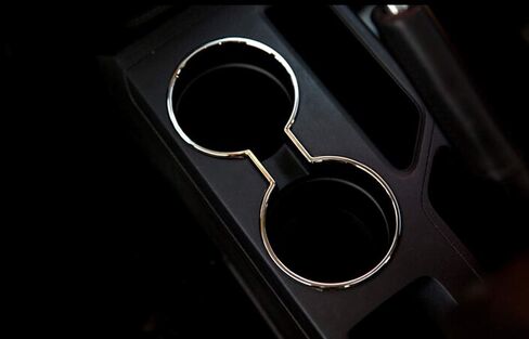2011-2016 for Jeep Patriot Compass Car Inner Accessories Center Console Water Cup Holder Frame Overlay Trim ABS Chrome 1PC in Kuwait