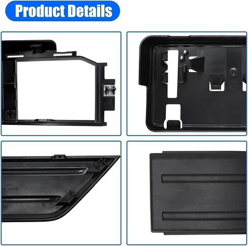 Front Bumper Grille Corner Panel Cover Front License Plate Bracket Compatible with Ford F150 2021 2022 2023 Replace ML3Z17B968BB ML3Z17B968BA ML3Z-17E810-AA ML3Z-17E811-A ML3Z-17A385-BB in Kuwait