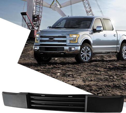 Black ABS Mesh Front Bumper Cover Lower Grille Trim Panel Replacement Fit 2015-2016 for Ford F-150 in Saudi Arabia