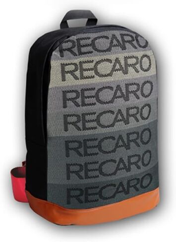 W-POWER JDM Bride Recaro Racing Laptop Travel Backpack Brown Bottom with Adjustable Harness Straps (RECARO-SP-RED STRAP) in Saudi Arabia