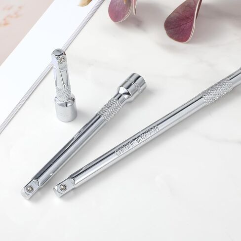3 PCS 1/4 Drive 4 Inch Extension 2", 4", 6" Socket Extension Set 1/4 Set Socket Wrench Extensions (Silver) in Kuwait