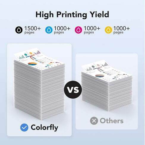LC504 LC504XL Ink Cartridges Combo Pack Replacement for Brother LC 504 504XL High Yield Ink Cartridges Replacement for Brohter INKvestment MFC-J1355DW MFC-J1365DW MFC-J1367DW Printer, 4 Pack(B/C/M/Y) in Kuwait