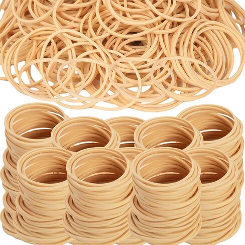 Rubber Bands 800Pcs Size#16 Beige Elastic Rubber Band #16 Rubber Bands Office Supplies Home Packaging File Folders Litter Box in Saudi Arabia