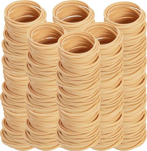 Rubber Bands 800Pcs Size#16 Beige Elastic Rubber Band #16 Rubber Bands Office Supplies Home Packaging File Folders Litter Box in Saudi Arabia