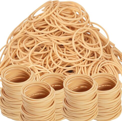 Rubber Bands 800Pcs Size#16 Beige Elastic Rubber Band #16 Rubber Bands Office Supplies Home Packaging File Folders Litter Box in Saudi Arabia