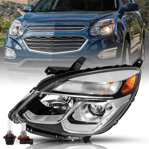 TUSDAR Fits For 2016 2017 Chevy Equinox Halogen Projector [OE Style] Headlights Replacement Pair Headlight Assembly Factory Headlamp Front Lamps LH+RH Driver & Passenger Side in Saudi Arabia
