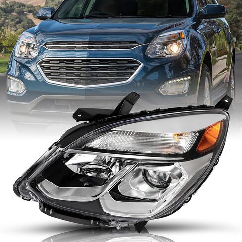 TUSDAR Fits For 2016 2017 Chevy Equinox Halogen Projector [OE Style] Headlights Replacement Pair Headlight Assembly Factory Headlamp Front Lamps LH+RH Driver & Passenger Side in Saudi Arabia