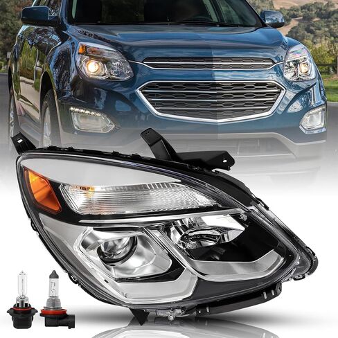 TUSDAR Fits For 2016 2017 Chevy Equinox Halogen Projector [OE Style] Headlights Replacement Pair Headlight Assembly Factory Headlamp Front Lamps LH+RH Driver & Passenger Side in Saudi Arabia