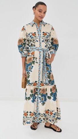 Borgo de Nor Women's Bianca Linen Cotton Dress in Saudi Arabia