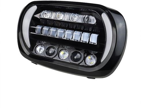 Dual LED Headlights fo Road Glide 2004-2013,White DRL Lights LED Headlamp Front Lamp with High Low Beam Turn Signal Lights for Harley Touring Road Glide 2004-2013 Accessories in Saudi Arabia