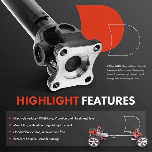 مجموعة عمود الدفع الأمامي الكامل A-Premium [4WD] متوافقة مع Ford F-150 1997-2003، F-150 Heritage 2004، F-250 1997-1999، Expedition 1997-1999 وLincoln Navigator 1998-2002 in Kuwait