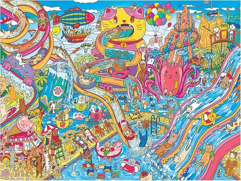 RoseArt - Catopia - Water Park - 500 Piece Jigsaw Puzzle for Adults in Kuwait