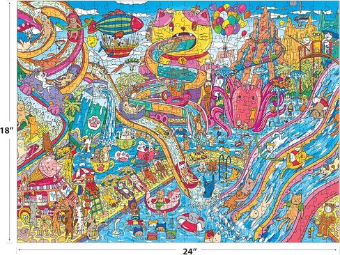 RoseArt - Catopia - Water Park - 500 Piece Jigsaw Puzzle for Adults in Kuwait