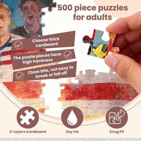 2026 World Cup Jigsaw Puzzle - 500 Piece Puzzles for Adults, USA Soccer Team Sports Collectible, Soccer Puzzle for World Cup Fans & Home Decor in Kuwait