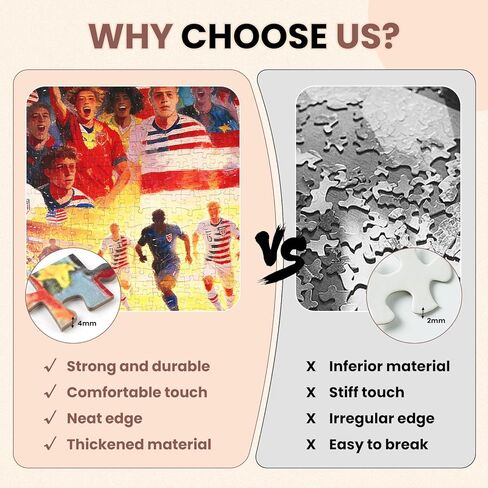 2026 World Cup Jigsaw Puzzle - 500 Piece Puzzles for Adults, USA Soccer Team Sports Collectible, Soccer Puzzle for World Cup Fans & Home Decor in Kuwait