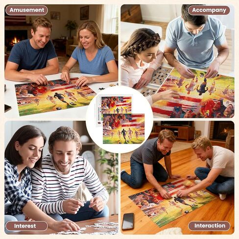 2026 World Cup Jigsaw Puzzle - 500 Piece Puzzles for Adults, USA Soccer Team Sports Collectible, Soccer Puzzle for World Cup Fans & Home Decor in Kuwait