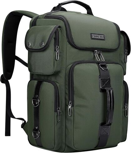 WITZMAN Travel Backpack for Men Carry-on Laptop Backpack Fit 16 Inch Airline Approved for Traveling,Casual,Commuting(B744 Black) in Saudi Arabia