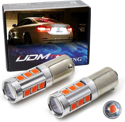 مصابيح بديلة iJDMTOY 360 درجة حمراء رائعة 13-SMD H21W متوافقة مع مصابيح الفرامل 2014-2017 F32/F33/F82 4 in Kuwait