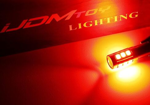 مصابيح بديلة iJDMTOY 360 درجة حمراء رائعة 13-SMD H21W متوافقة مع مصابيح الفرامل 2014-2017 F32/F33/F82 4 in Kuwait