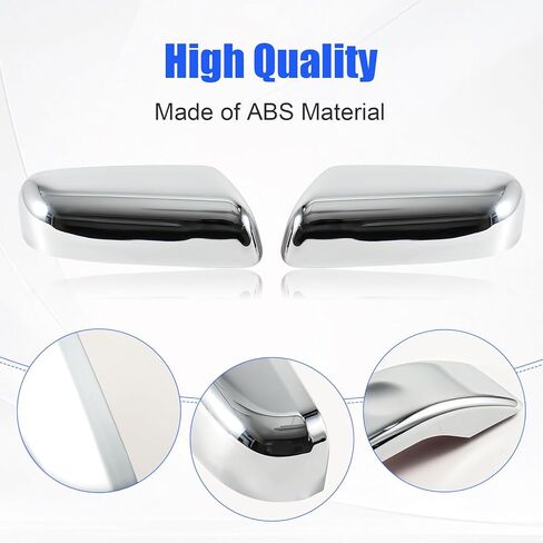 Chrome Top Half Mirror Covers and Exterior Door Handle Covers Compatible with Ford F-150 (4-Door) 2009-2014 in Saudi Arabia