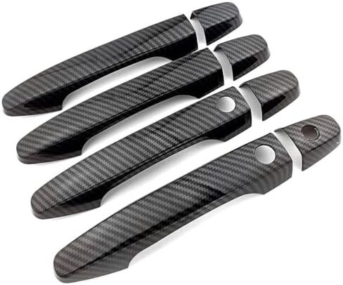 Compatible for Honda CRV CR-V Civic 2012 2013 2014 2015 2016 Exterior Door Handle Cover Trim ABS Carbon Fiber Color Decor Protective Cap (No Smart Enter Holes) in Saudi Arabia