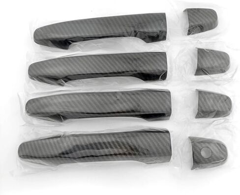 Compatible for Honda CRV CR-V Civic 2012 2013 2014 2015 2016 Exterior Door Handle Cover Trim ABS Carbon Fiber Color Decor Protective Cap (No Smart Enter Holes) in Saudi Arabia