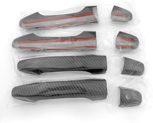 Compatible for Honda CRV CR-V Civic 2012 2013 2014 2015 2016 Exterior Door Handle Cover Trim ABS Carbon Fiber Color Decor Protective Cap (No Smart Enter Holes) in Saudi Arabia
