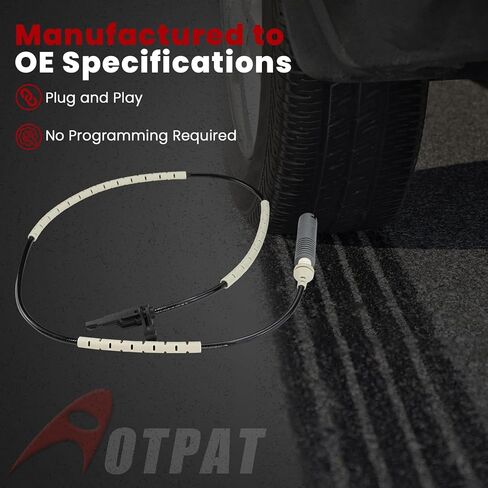 Rear Left or Right ABS Wheel Speed Sensor for:-BMW 135I 2008-2013, 328I 2011-2013, 335D 2009-2011, 335I 2007-2012, 335Is 2011-2012 3.0L L6, M3 2008-2013 4.0L V8, Replace# 34526870077, ALS1842 in Kuwait