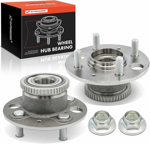 A-Premium 2 × محمل العجلة الخلفية ومجموعة المحور مع حلقة ABS و4 عروة متوافقة مع Honda Civic (موديل Si) 2002-2003 in Kuwait