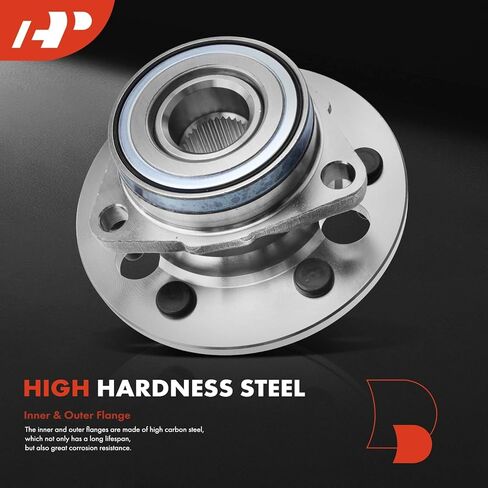 A-Premium 2 x Front Wheel Bearing and Hub Assembly with 6-Lug Compatible with Chevrolet K1500 1988-1991, GMC K1500 1988-1991, with Light Duty Suspension in Kuwait