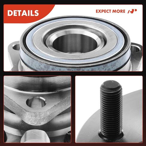 A-Premium 2 x Front Wheel Bearing and Hub Assembly with 6-Lug Compatible with Chevrolet K1500 1988-1991, GMC K1500 1988-1991, with Light Duty Suspension in Kuwait