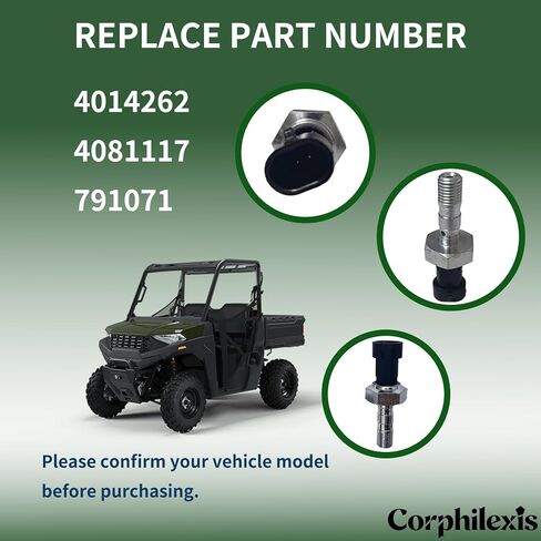 2 Pcs 4014262 Brake Pressure Switch Compatible with Polaris Ranger XP 1000 2019-2024,RZR 2016-2021,Replace 4081117 791071(with Brake Line Seal) in Kuwait