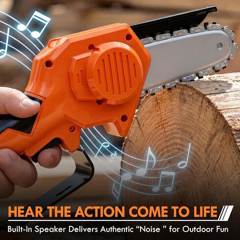 KidBloom Kids Gardening Set, Mini Electric Toy Chainsaw with Realistic Sound, Kids Tools Set with Gloves & Goggles, Toddler Outdoor Toys for Yard & Garden Pretend Play, Birthday Gifts for Boys 2 3 4 5 in Saudi Arabia