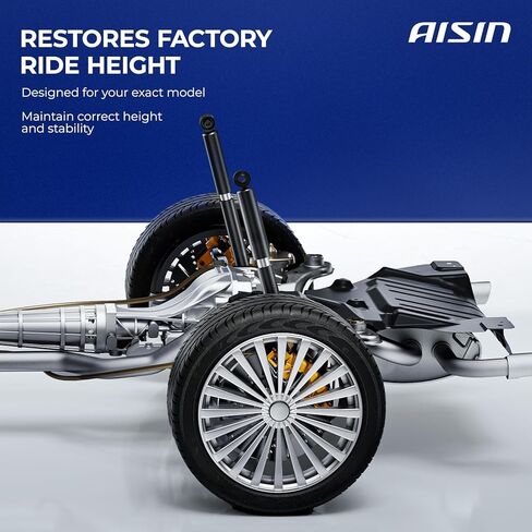 AISIN AFTERMARKET SABVG-00065 Set of 2 Rear Suspension Shock Absorber - Compatible with Volkswagen Jetta 2005-2018, Passat 2006-2010 2012-2022, Golf 2010-2014, CC 2009-2017, Audi A3 2006-2013 in Kuwait