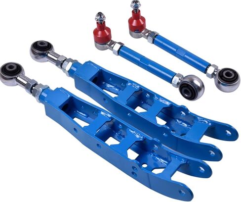 Adjustable Rear Left and Right Lower Control Arms and Toe Kit Compatible with Subaru Impreza BRZ WRX Legacy Crosstrek Forester Outback Compatible with Toyota GR86 +/- 3 in Kuwait