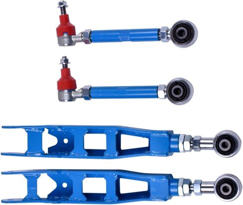 Adjustable Rear Left and Right Lower Control Arms and Toe Kit Compatible with Subaru Impreza BRZ WRX Legacy Crosstrek Forester Outback Compatible with Toyota GR86 +/- 3 in Kuwait
