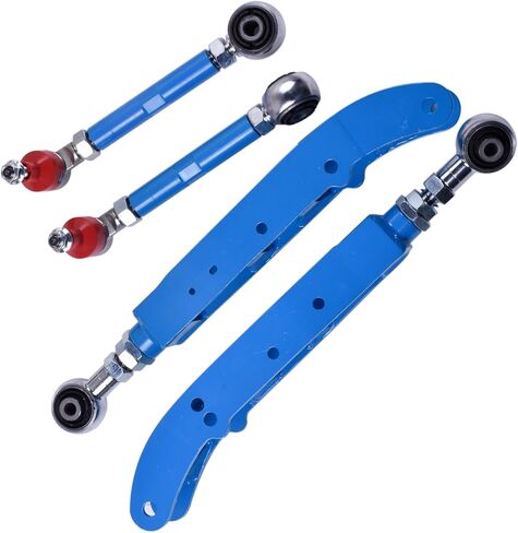 Adjustable Rear Left and Right Lower Control Arms and Toe Kit Compatible with Subaru Impreza BRZ WRX Legacy Crosstrek Forester Outback Compatible with Toyota GR86 +/- 3 in Kuwait