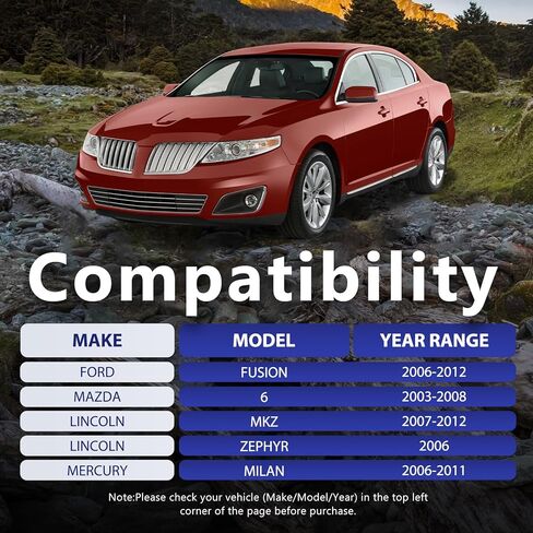 ذراع التحكم العلوي الأمامي مع جانب الركاب للسائق المفصلي الكروي متوافق مع 2006-2012 Ford Fusion، 2003-2008 Mazda 6، 06-11 Mercury Milan، 07-12 Lincoln MKZ، 06 ZEPHYR in Kuwait