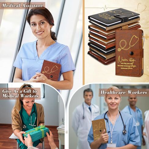 Yexiya 20 Set CNA Week Appreciation Gifts Set A6 Leather Journal with Ballpoint Pens Notebook Bulk for Doctor, Nursing, Certified Medical Assistant, Healthcare Clinical Intern Gifts in Kuwait