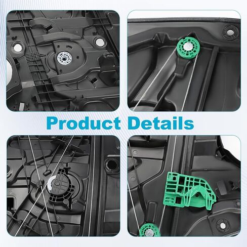 Front Left Driver Door Power Window Regulator with Panel Without Motor Compatible with Hyundai Santa Fe XL Fe Sport 2013 2014 2015 2016 2017 2018 2019 Replacement for 82471-2W010 82471-4Z000 in Saudi Arabia