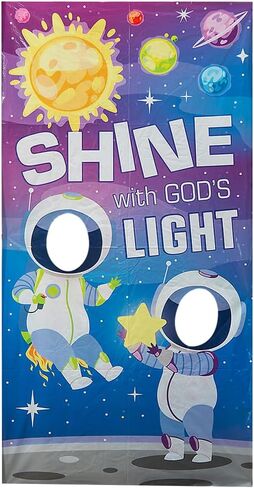 Fun Express Outer Space VBS Photo Door Banner - - VBS 2026 Vacation Bible School Supplies/Decor in Kuwait