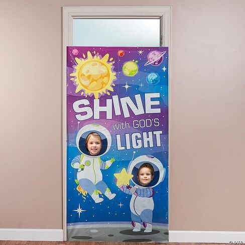Fun Express Outer Space VBS Photo Door Banner - - VBS 2026 Vacation Bible School Supplies/Decor in Kuwait