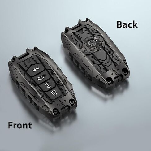 Mech Style Heavy Metal Key Fob Cover, Compatible with Toyota 4 Button, Zinc Alloy Key Case Protector (1 Pcs, B-Style) in Kuwait